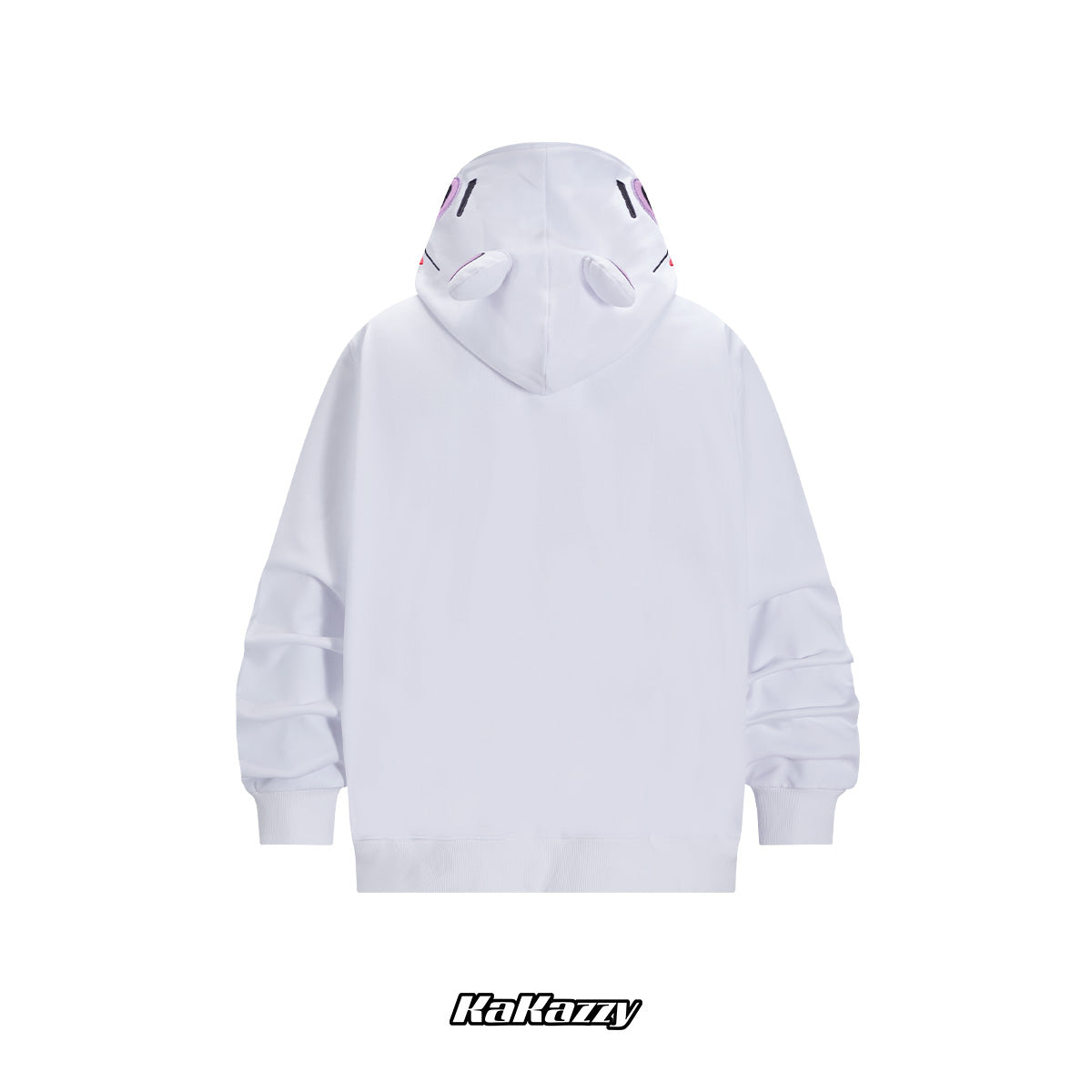 Kakazzy Full Zip Hoodie White（Eyes Can See）