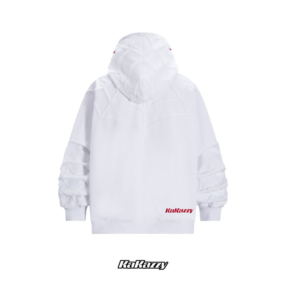 Kakazzy Full Zip Hoodie White（Eyes Can See）