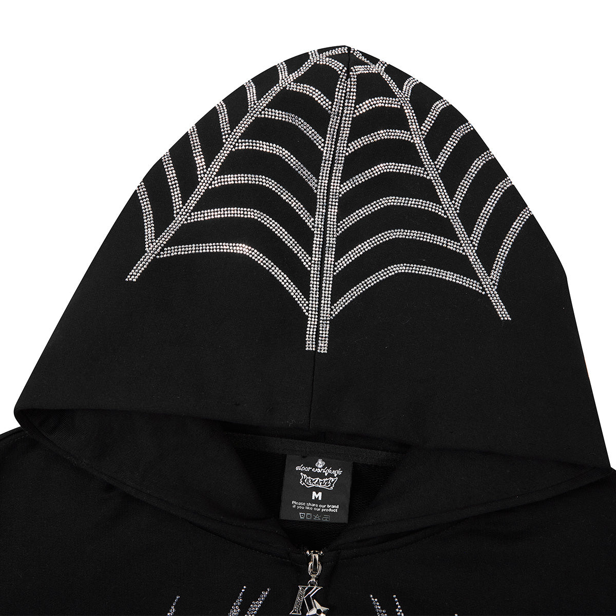 Elixir X Kakazzy Spider Rhinestones Hoodie