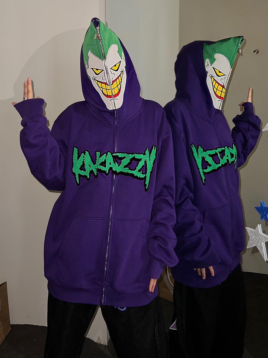 Kakazzy Full Zip Hoodie Purple（Eyes Can See）