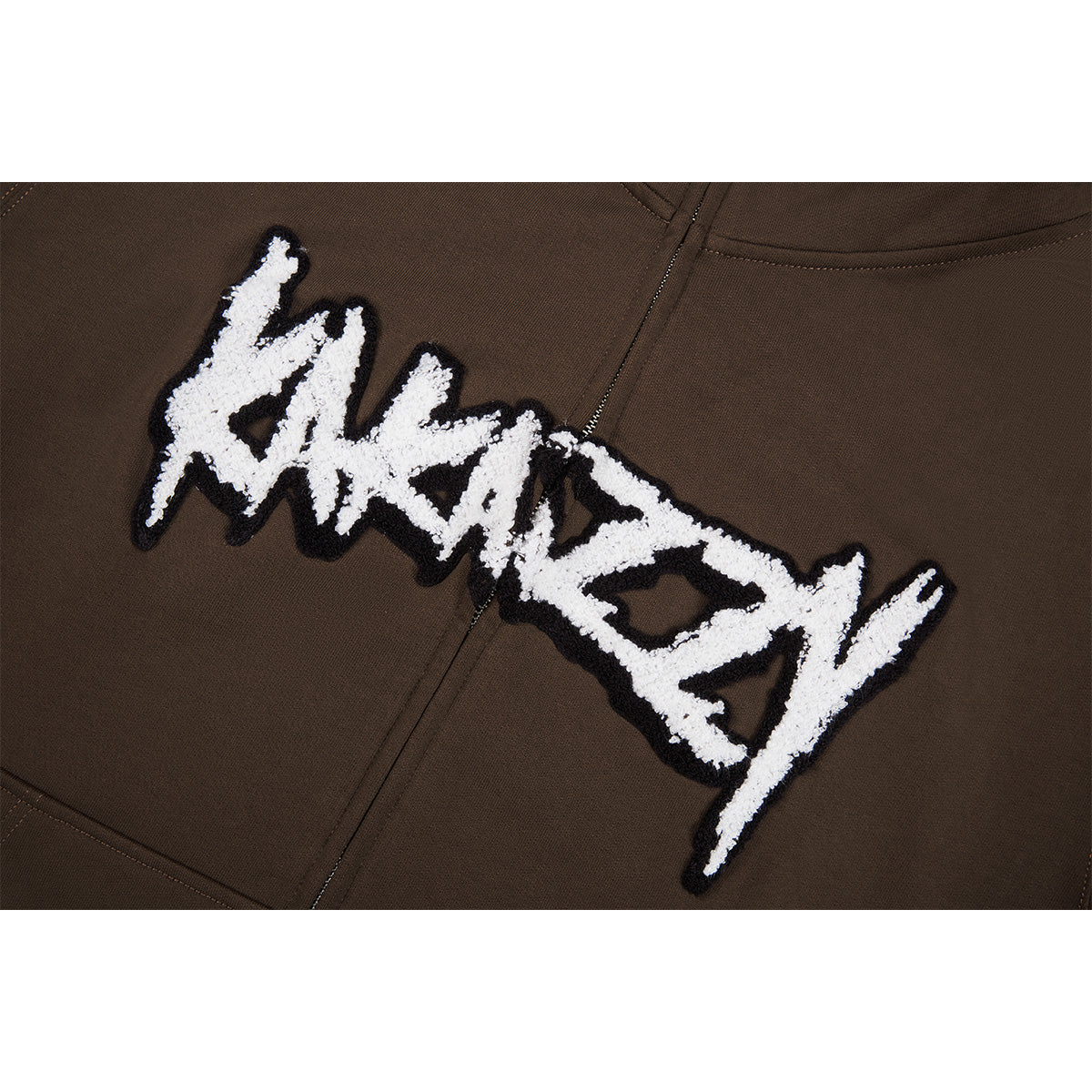 Kakazzy Full Zip Hoodie Brown（Eyes Can See）