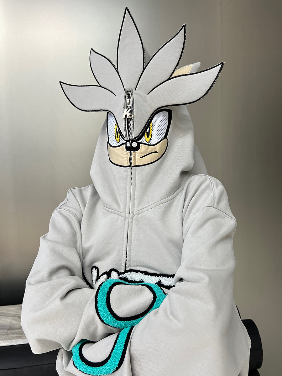 Kakazzy Full Zip Hoodie Gray（Eyes Can See）