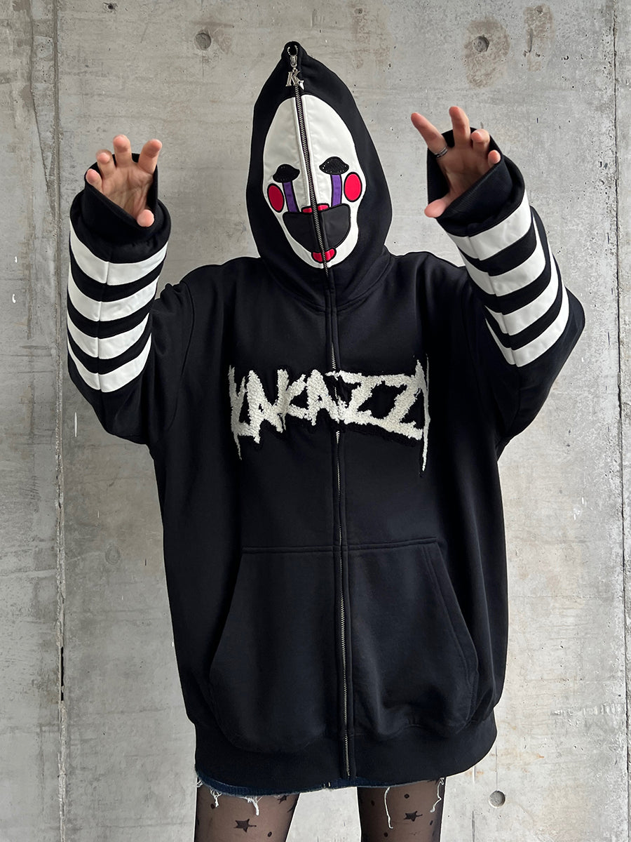 Kakazzy Full Zip Hoodie Black（Eyes Can See）