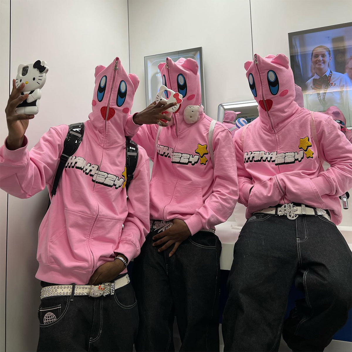 kakazzy Full Zip Hoodie Pink