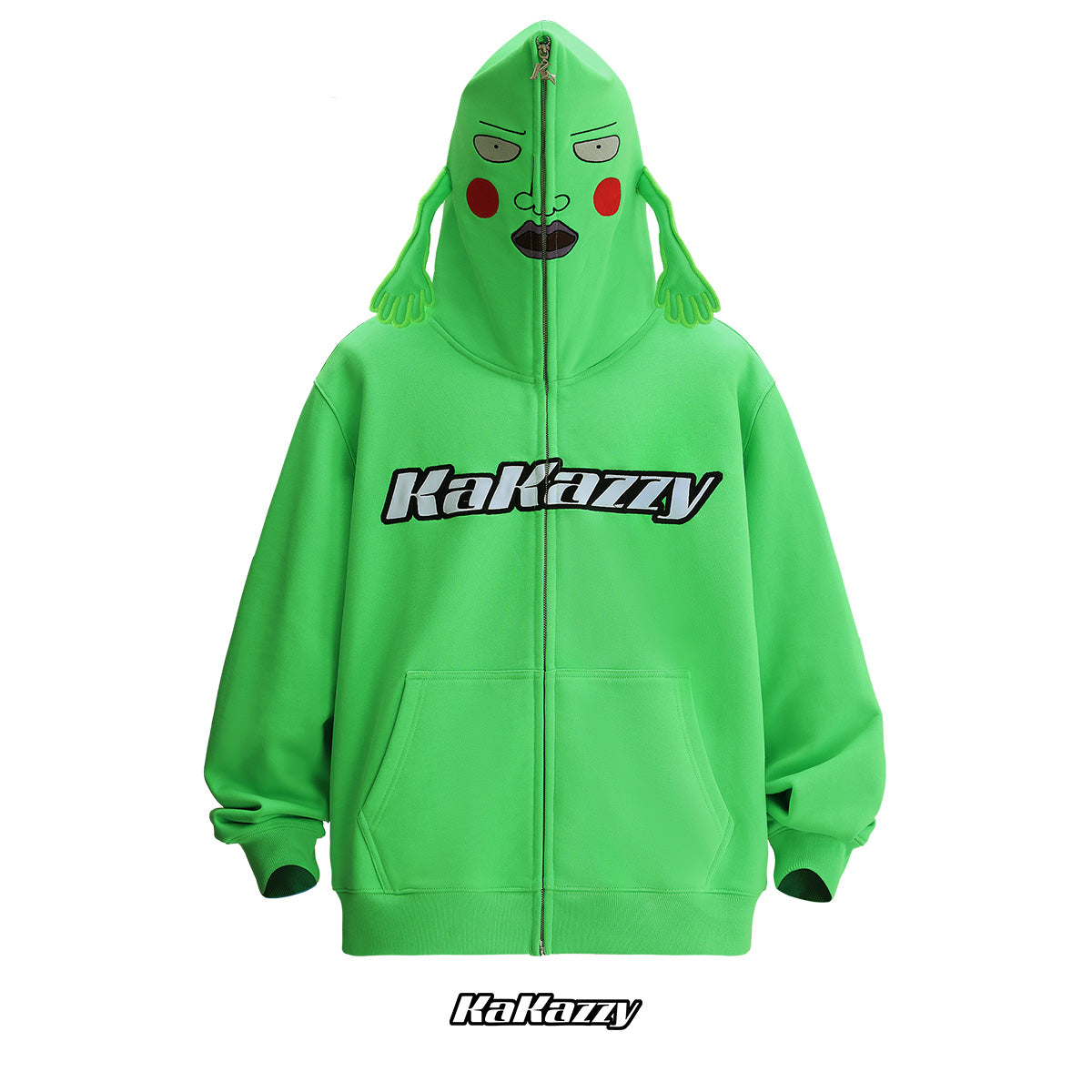 Kakazzy Full Zip Hoodie IridescentGreen