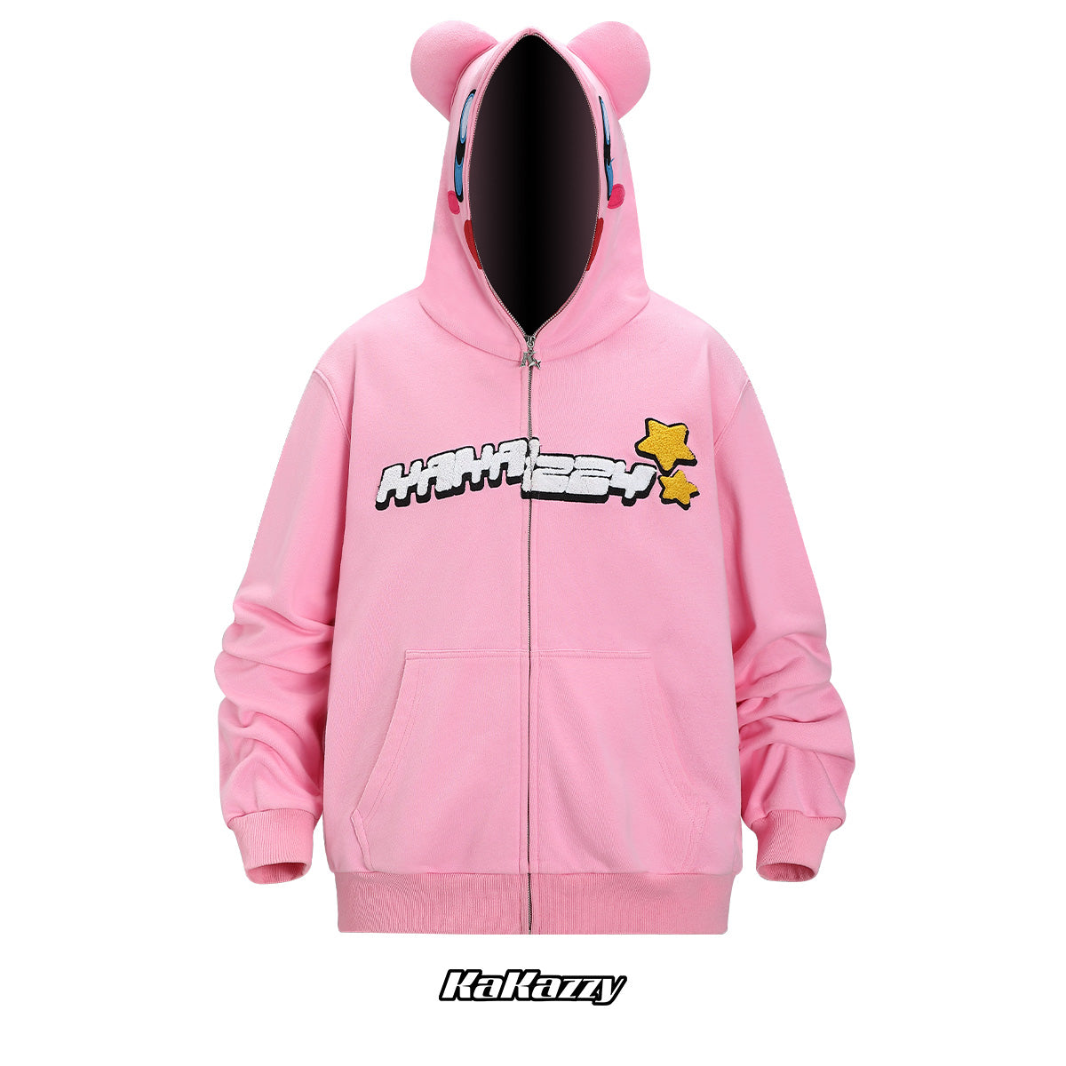 kakazzy Full Zip Hoodie Pink