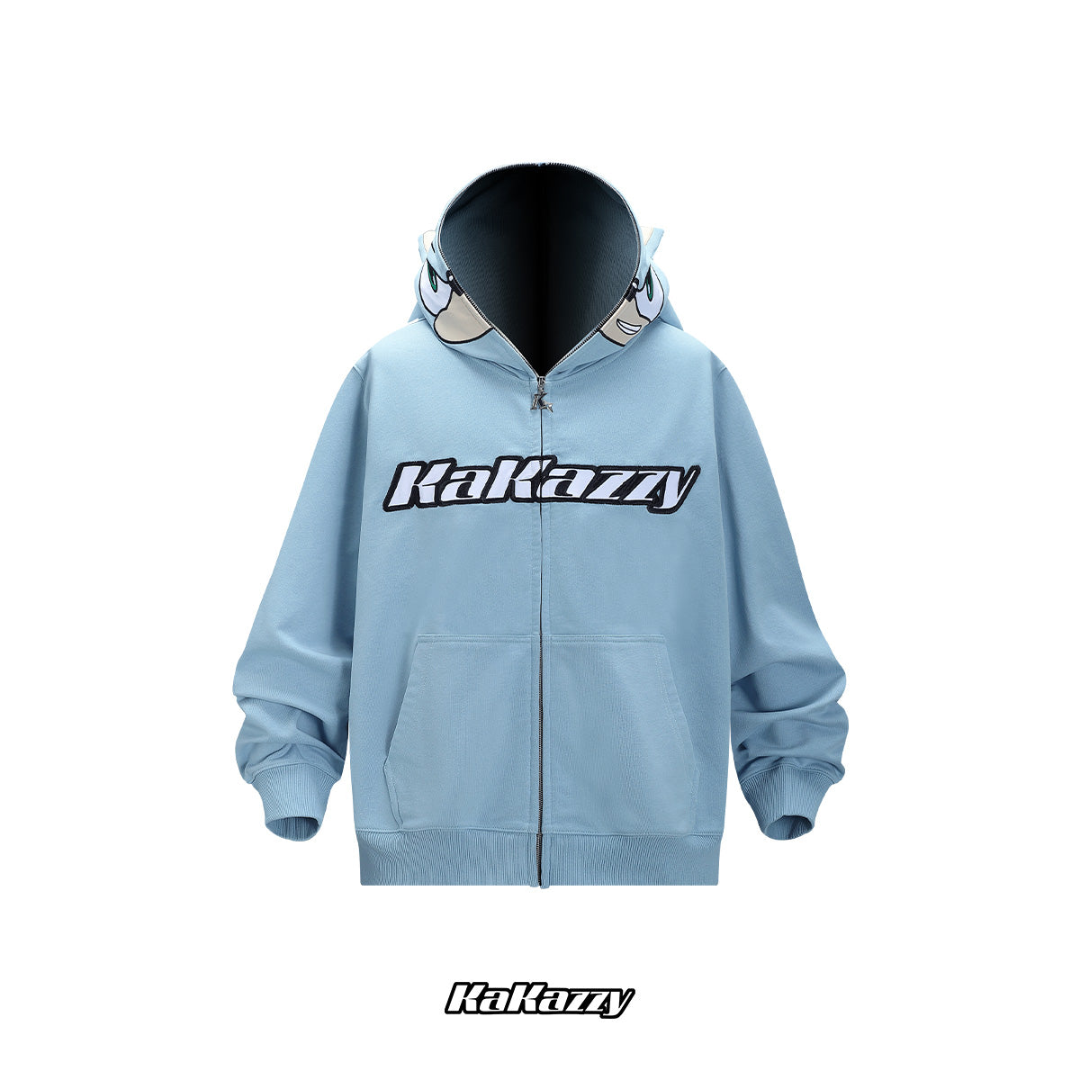 Kakazzy Full Zip Hoodie LightBlue